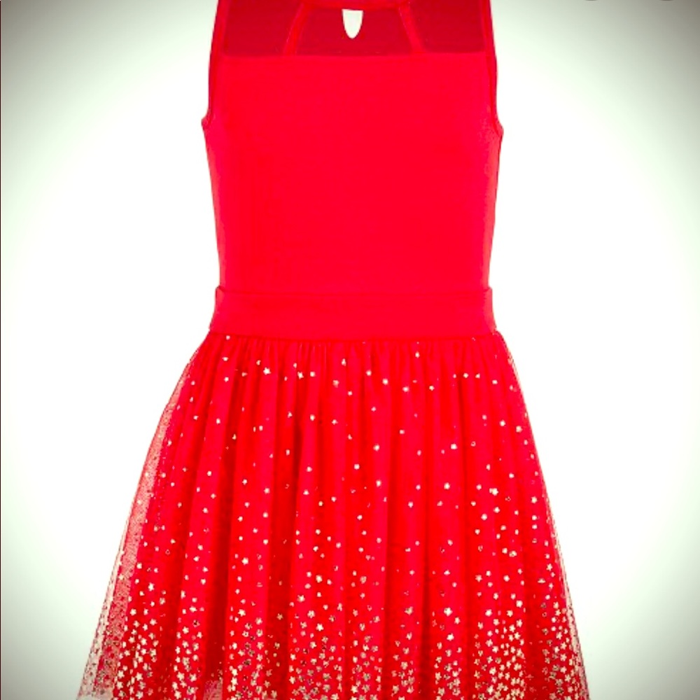 Epic Threads Girls Metallic Star-Print Tulle Dress